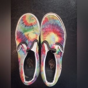Vans tie dye slip on